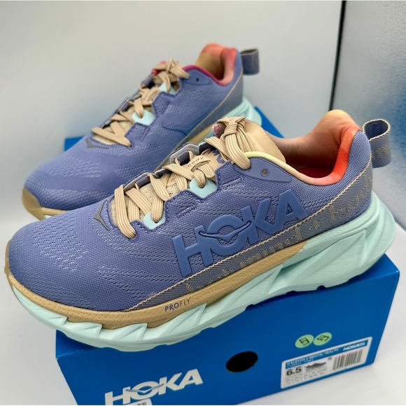 NWT Hoka Elevon 2 Running Shoes Mental Health Sneakers Unisex Purple Blue Glass​ - Picture 5 of 16